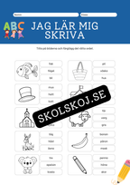 Jag lär mig skriva - ABC