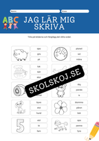 Jag lär mig skriva - ABC