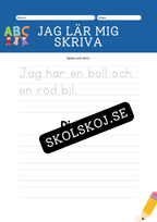 Jag lär mig skriva - ABC