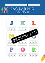 Jag lär mig skriva - ABC
