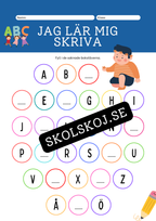 Jag lär mig skriva - ABC
