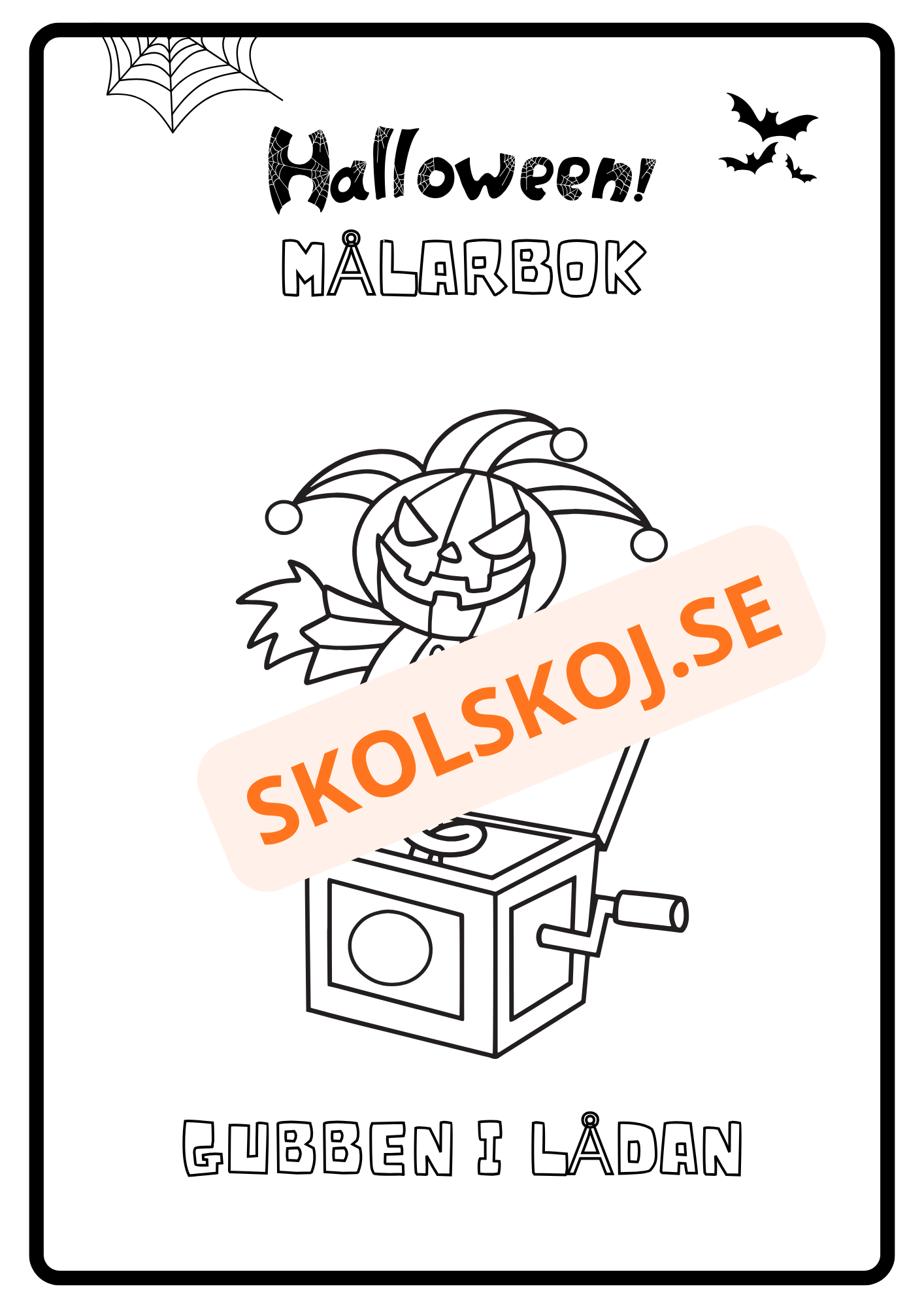 Målarbok - Halloween