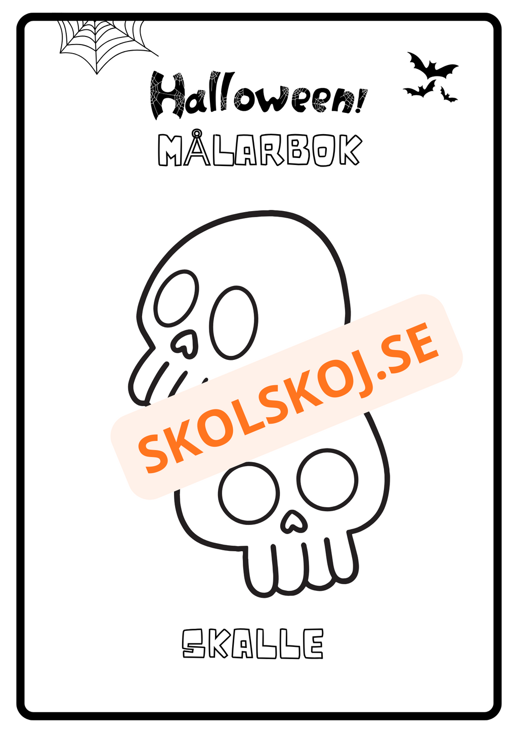 Målarbok - Halloween