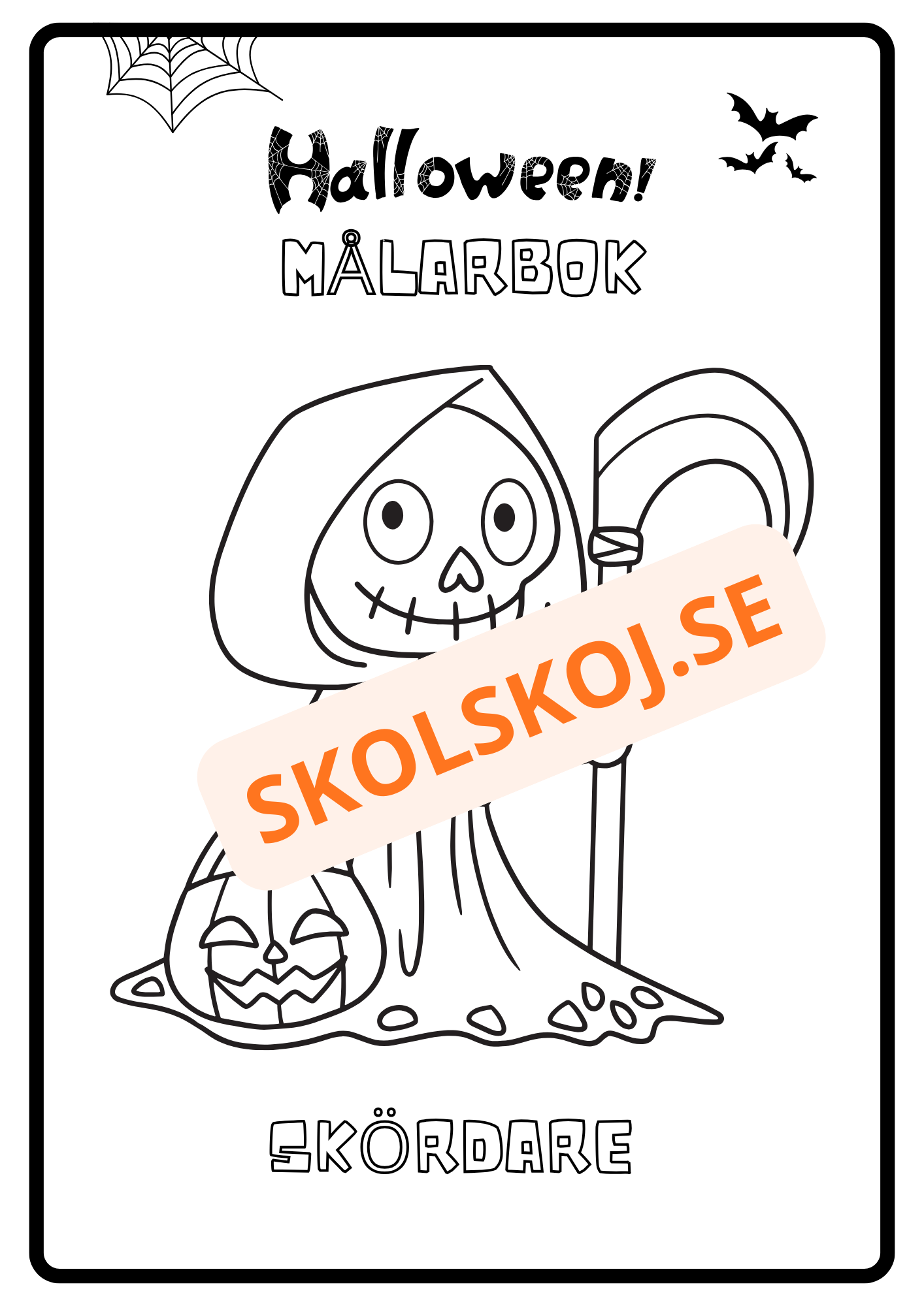Målarbok - Halloween