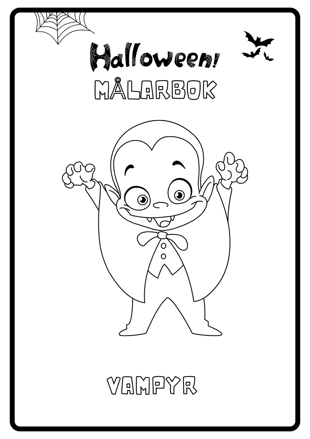 Målarbok - Halloween