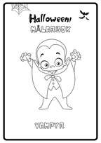 Målarbok - Halloween