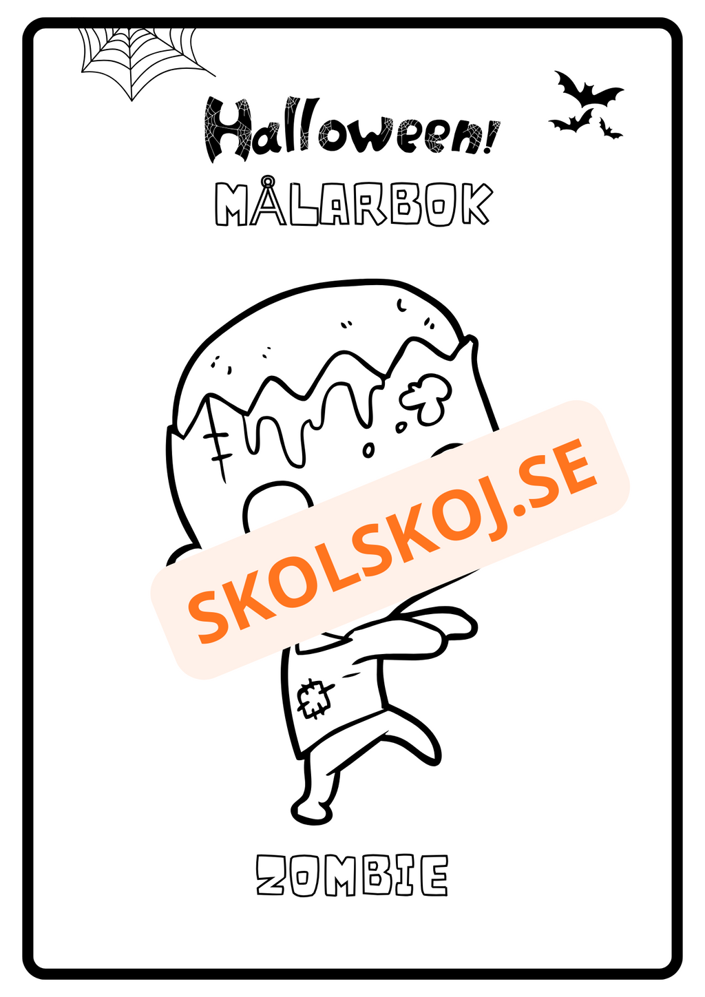 Målarbok - Halloween