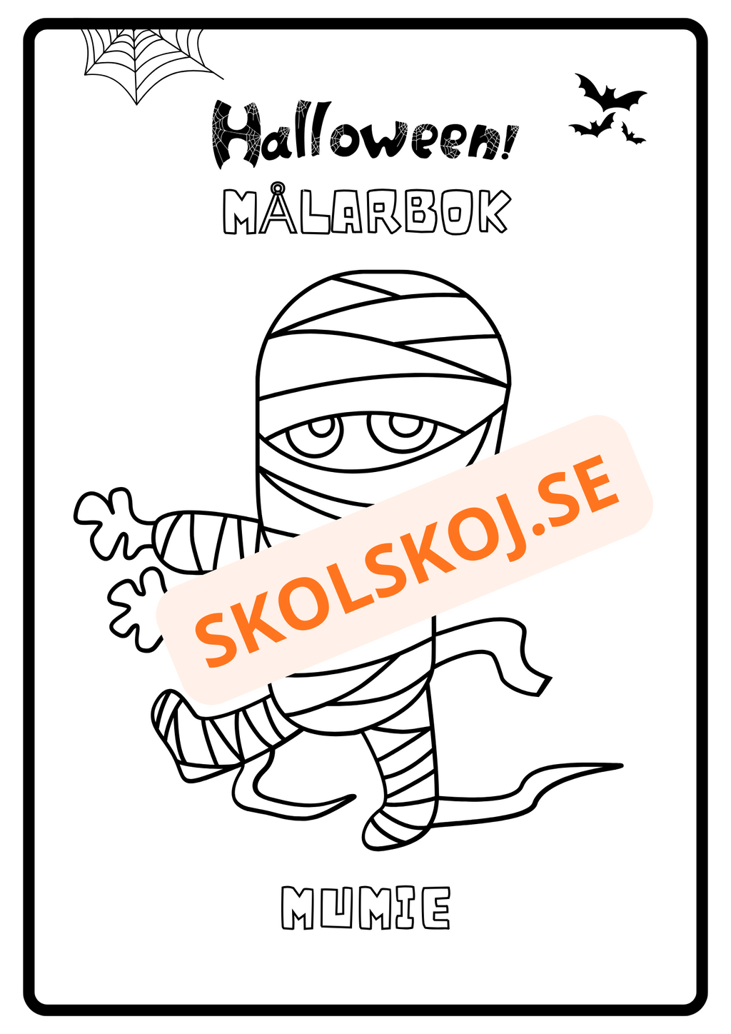 Målarbok - Halloween