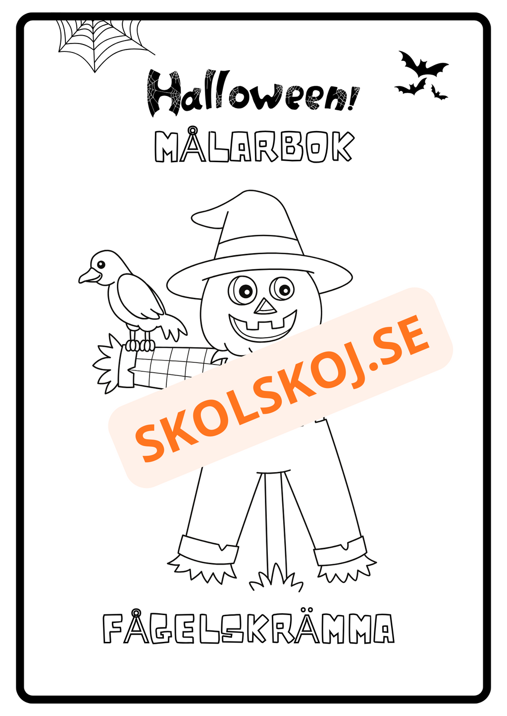 Målarbok - Halloween