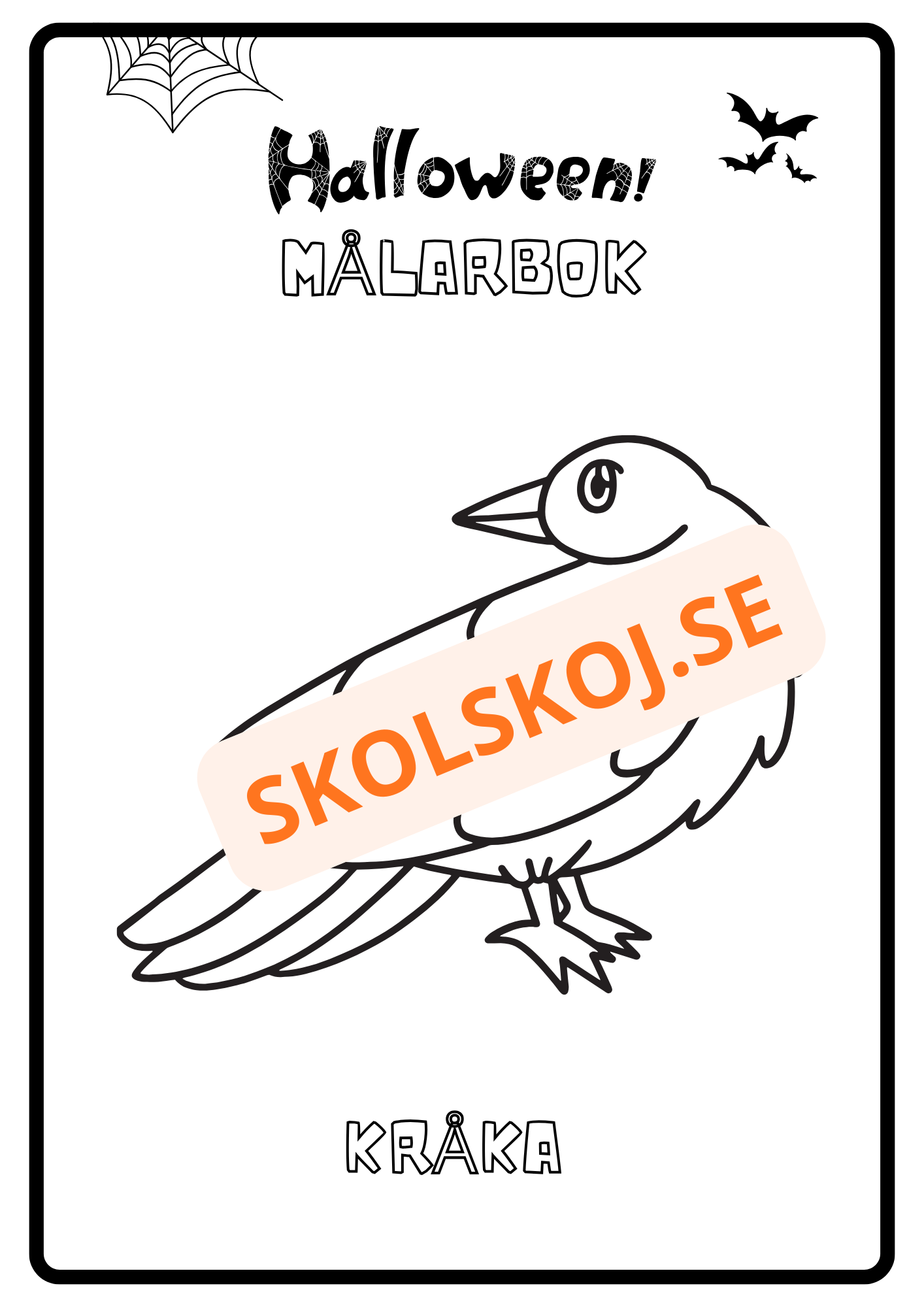 Målarbok - Halloween