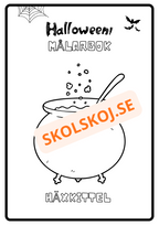 Målarbok - Halloween