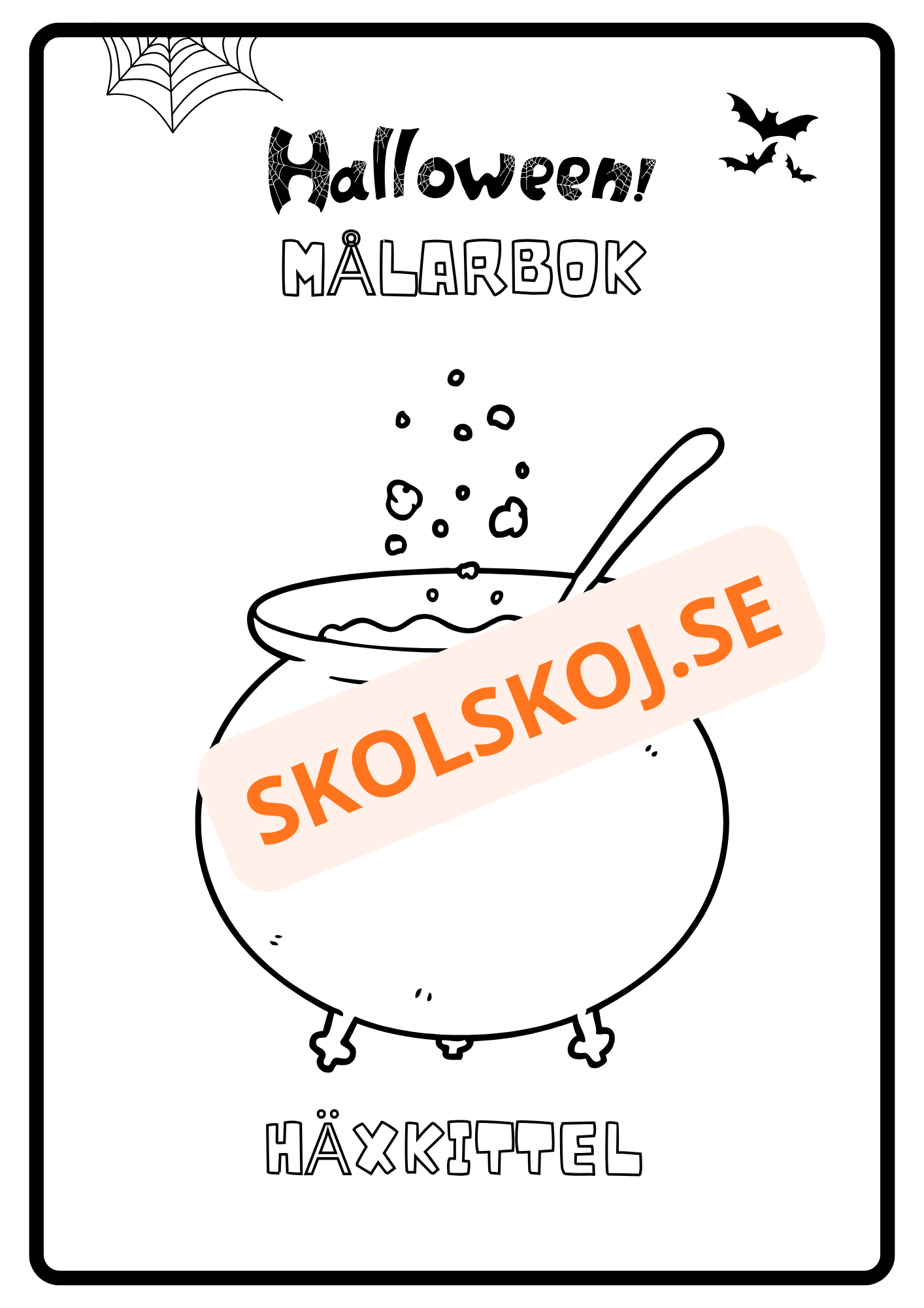 Målarbok - Halloween