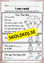 Engelska - I can read