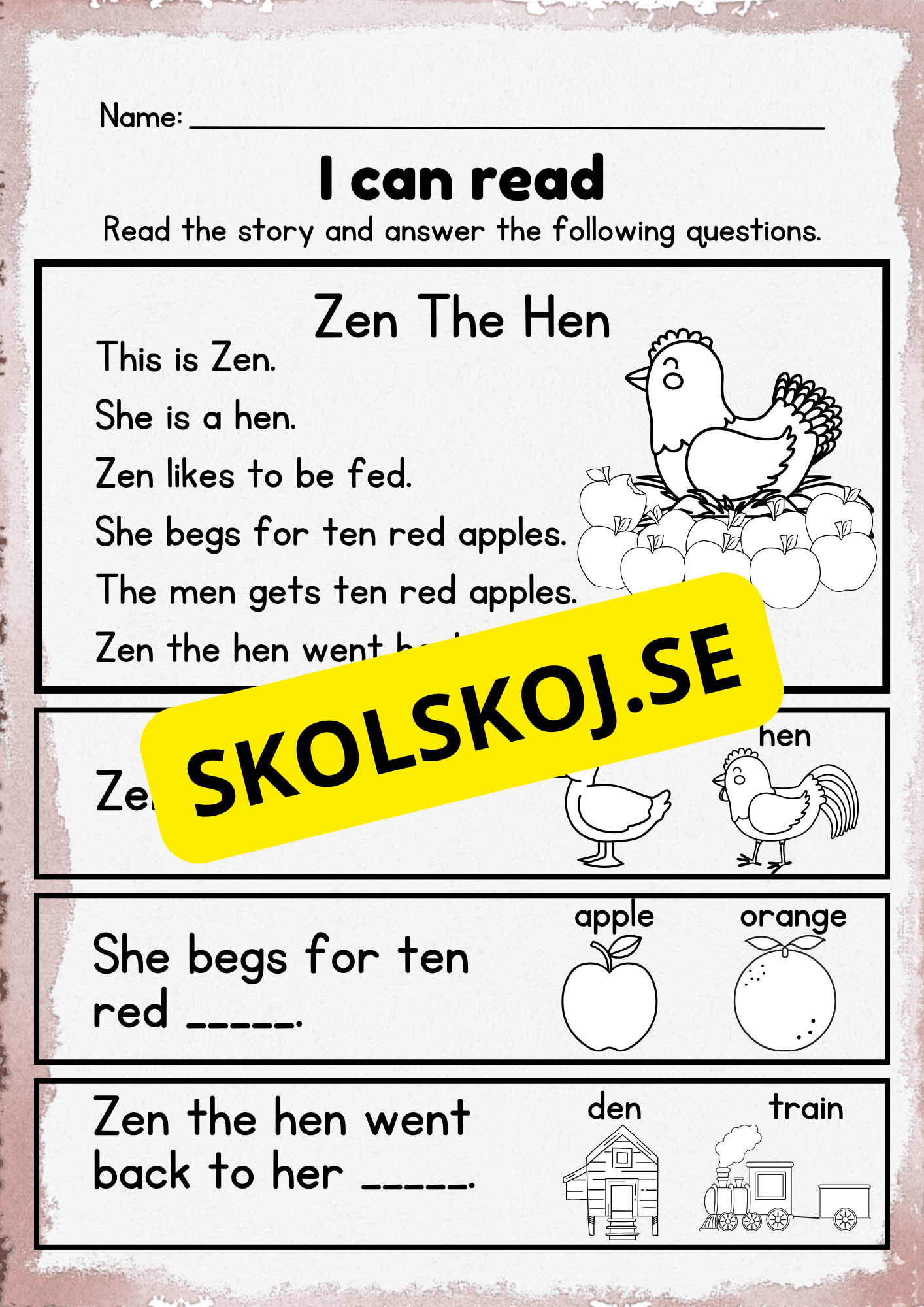 Engelska - I can read