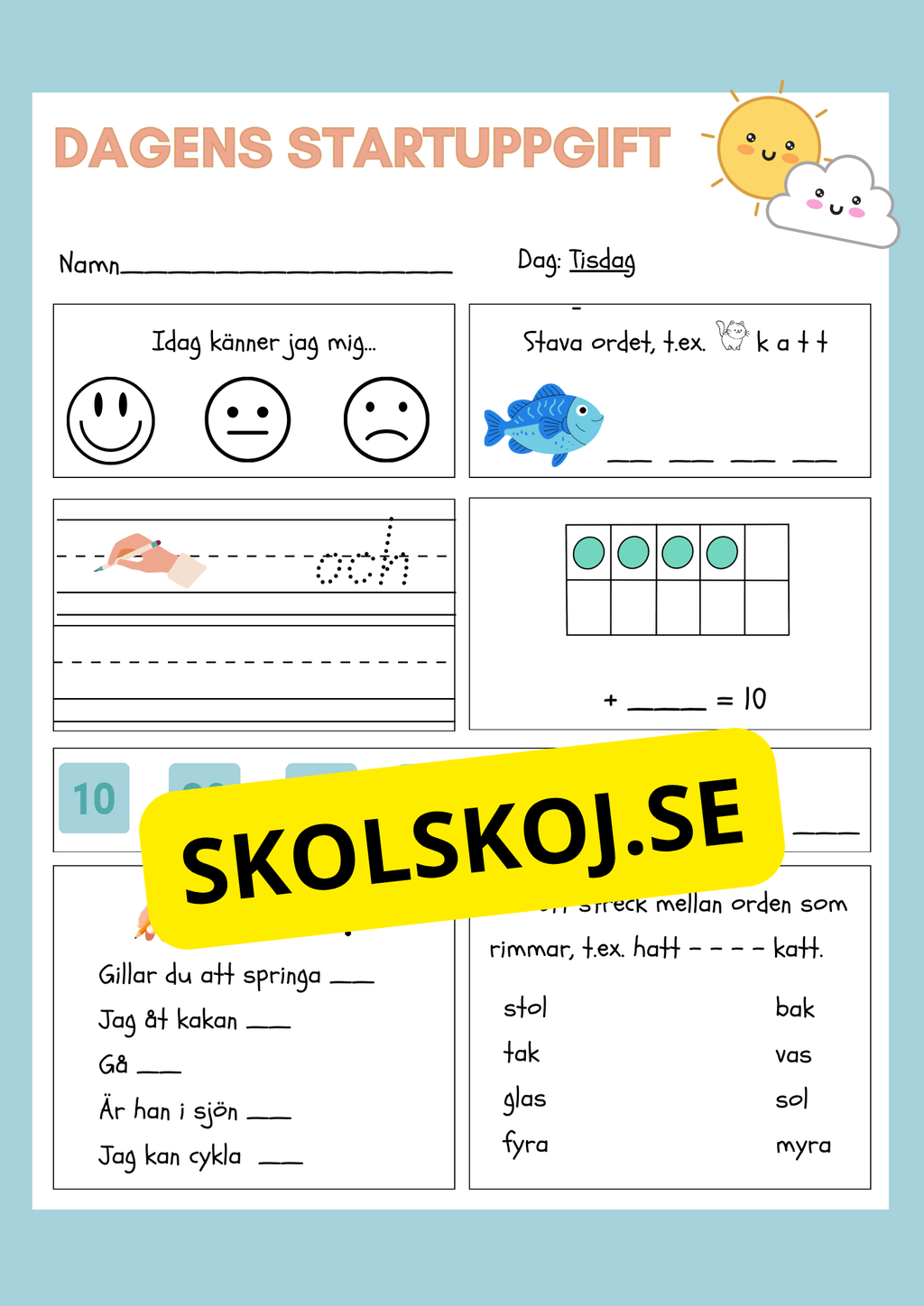 Dagens startuppgift