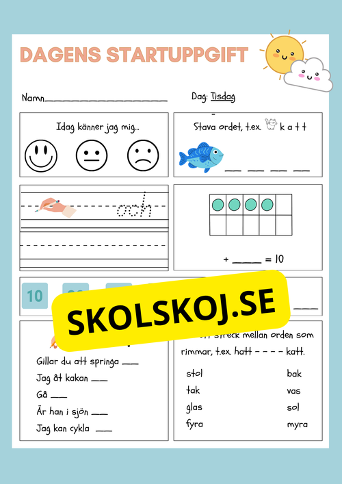 Dagens startuppgift