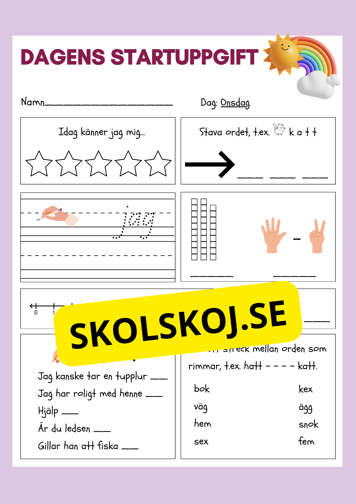 Dagens startuppgift