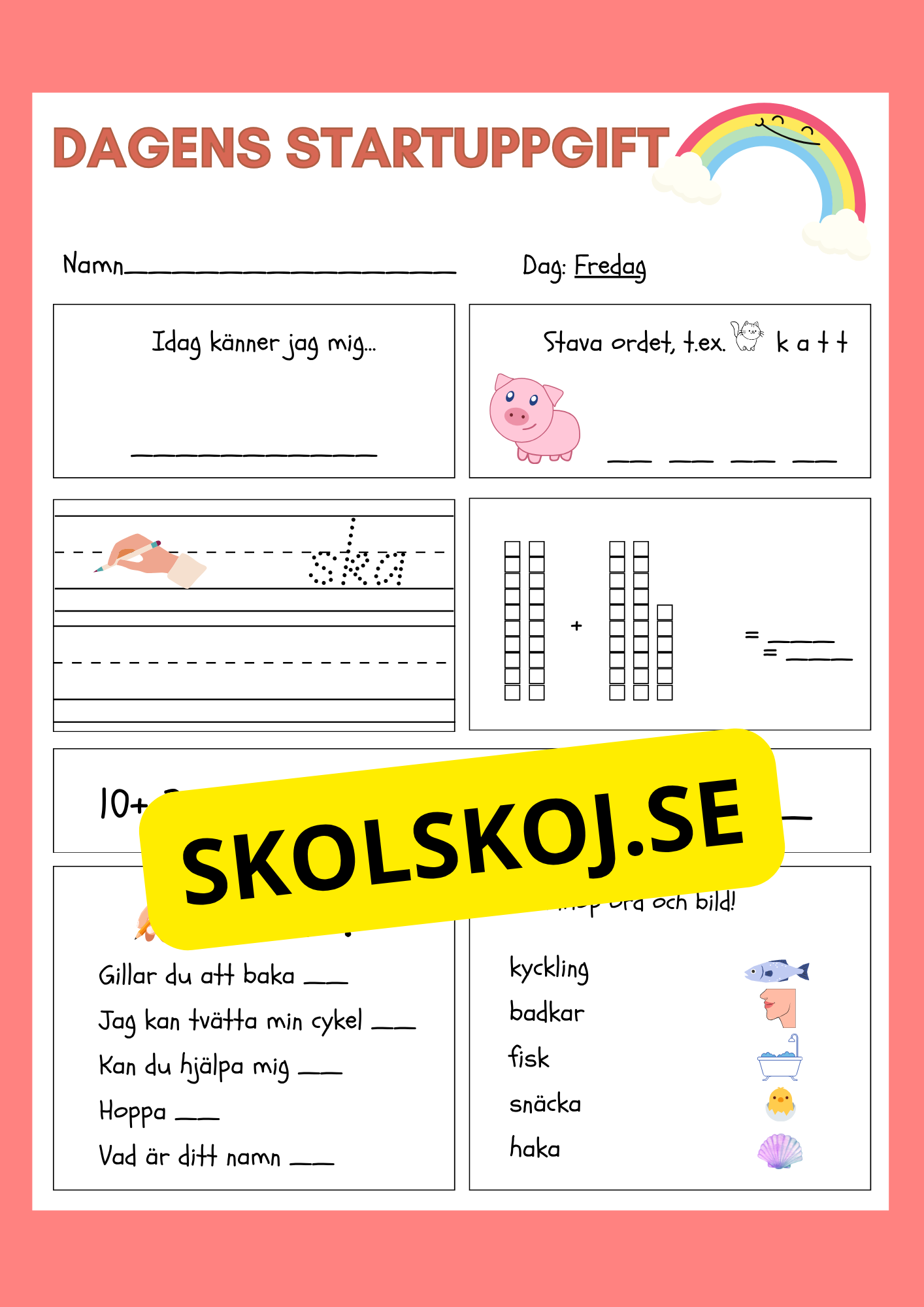 Dagens startuppgift