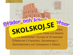 Världsdelar - Europa - Presentation och frågor