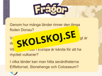 Världsdelar - Europa - Presentation och frågor