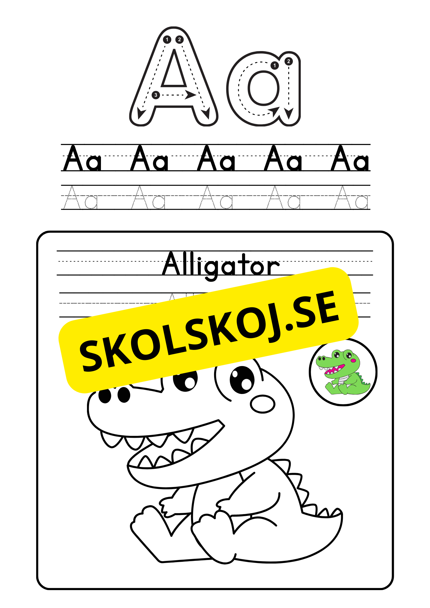 English Alphabet Coloring Booklet