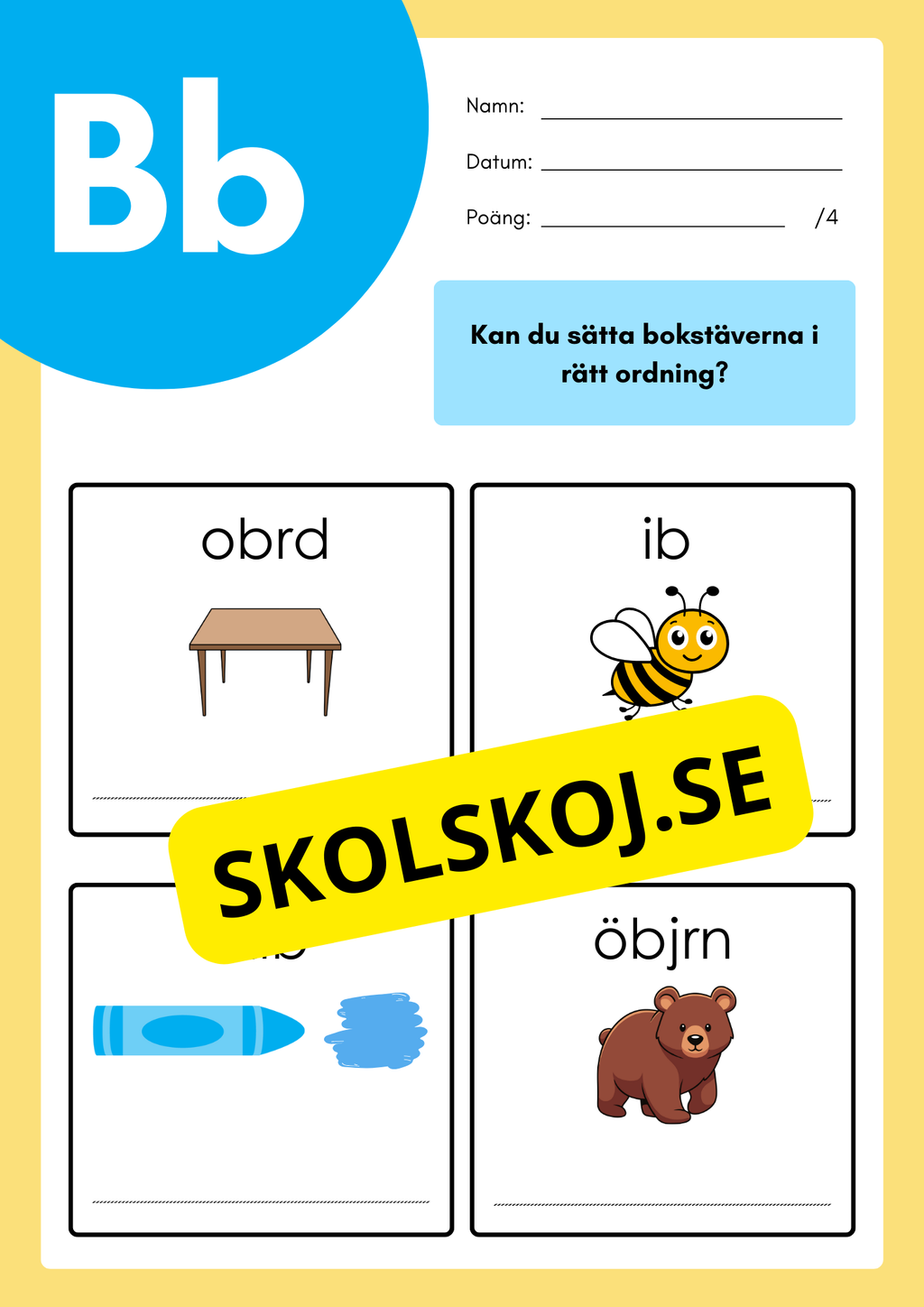 Alfabetet - Jag lär mig skriva