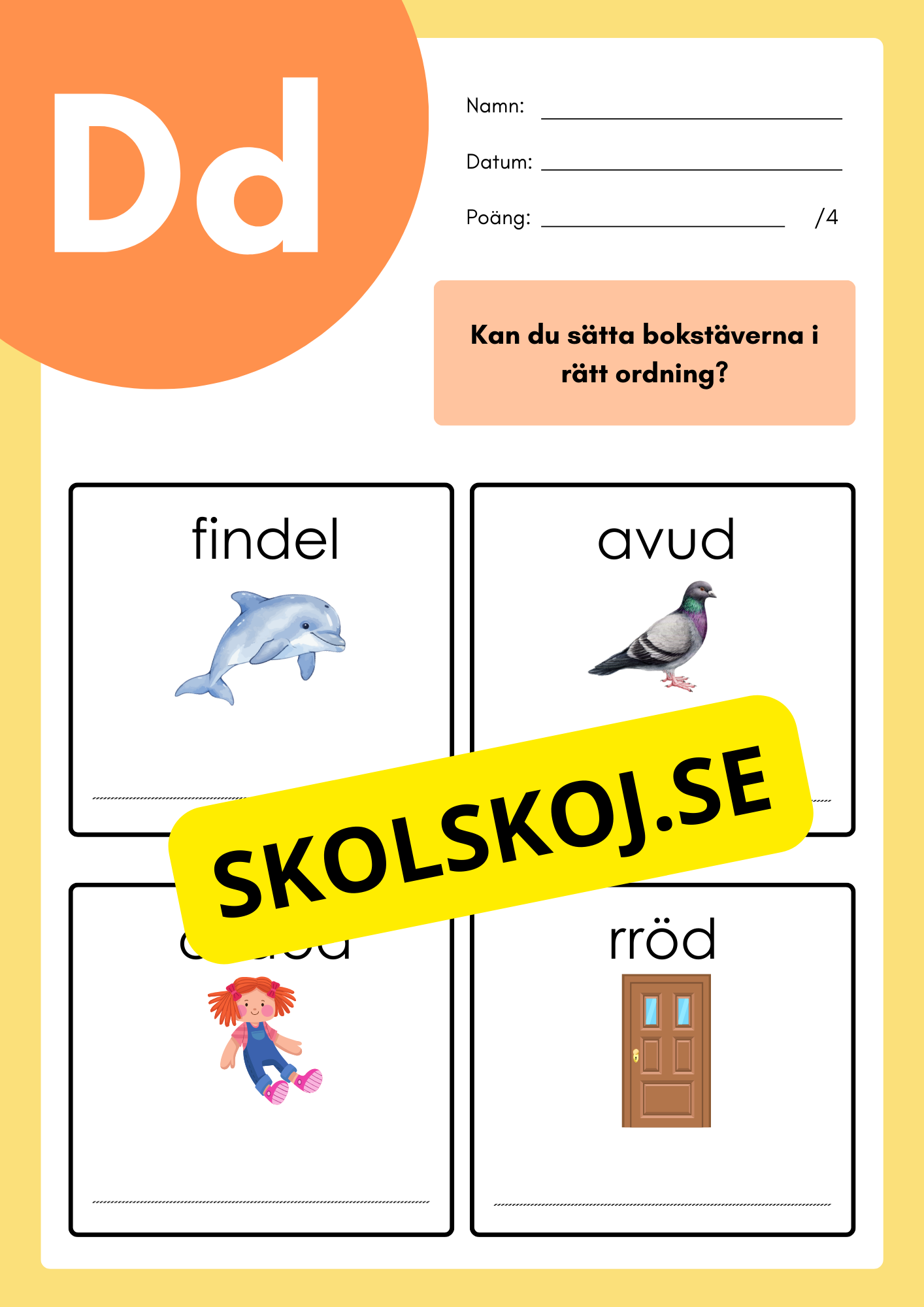 Alfabetet - Jag lär mig skriva