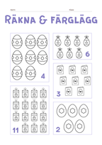 Räkna och färglägg