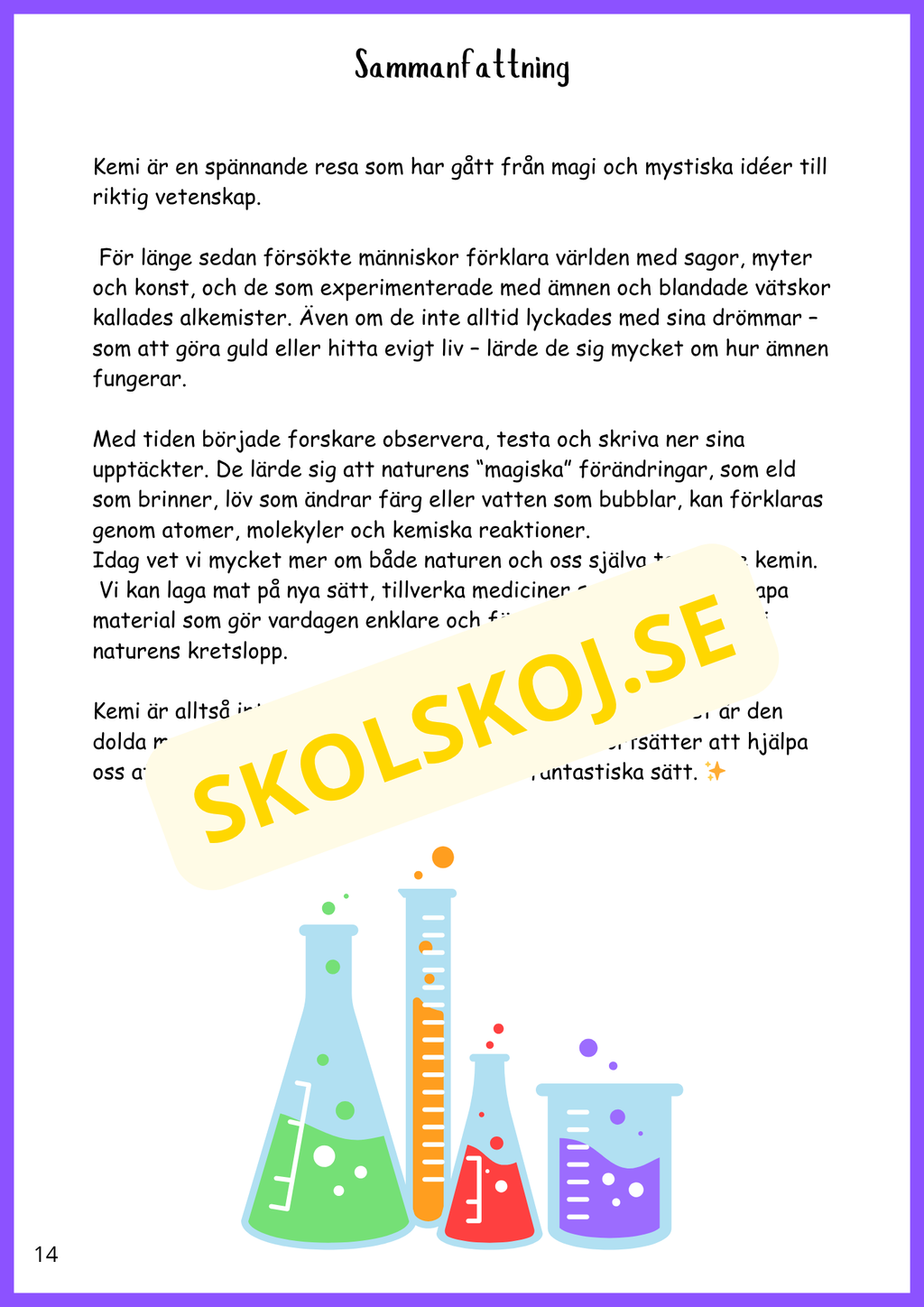 Kemi från magi till vardag - Årskurs 4 - 6
