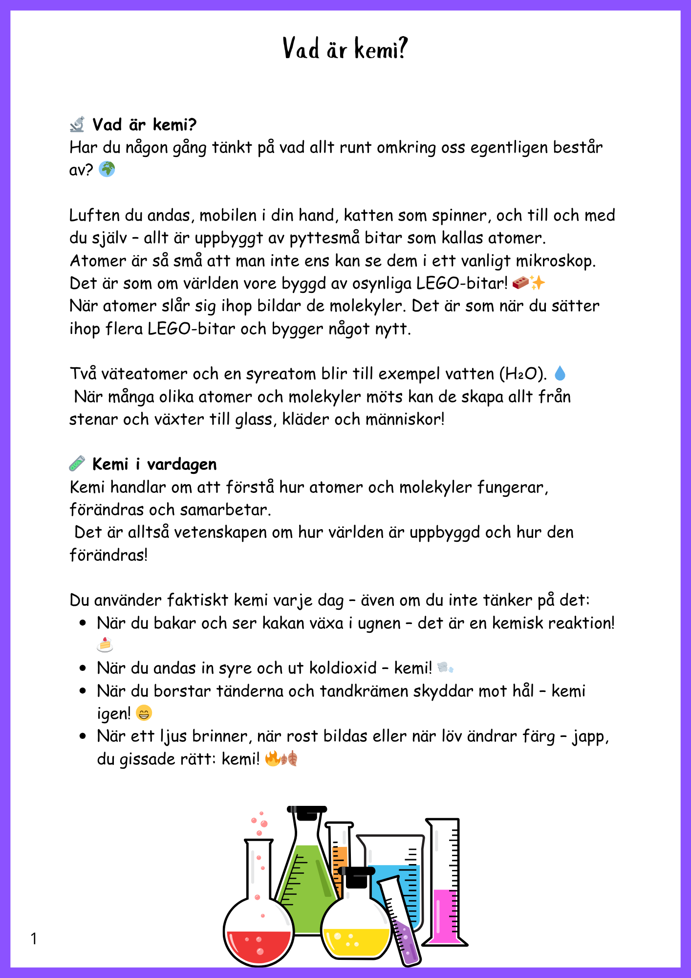 Kemi från magi till vardag - Årskurs 4 - 6