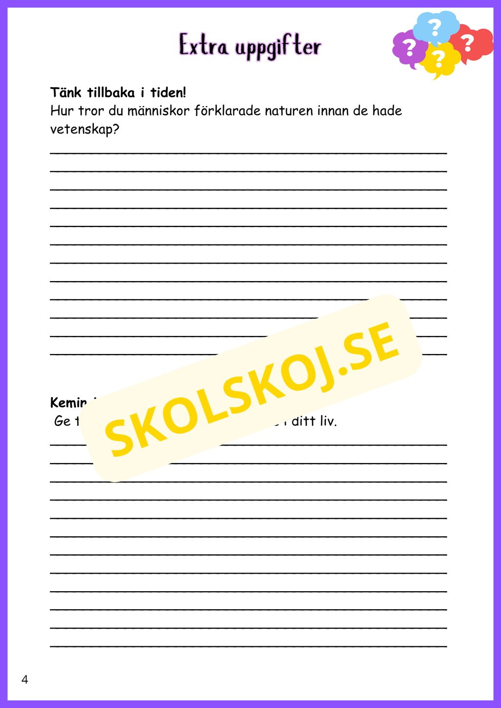 Kemi från magi till vardag - Årskurs 4 - 6