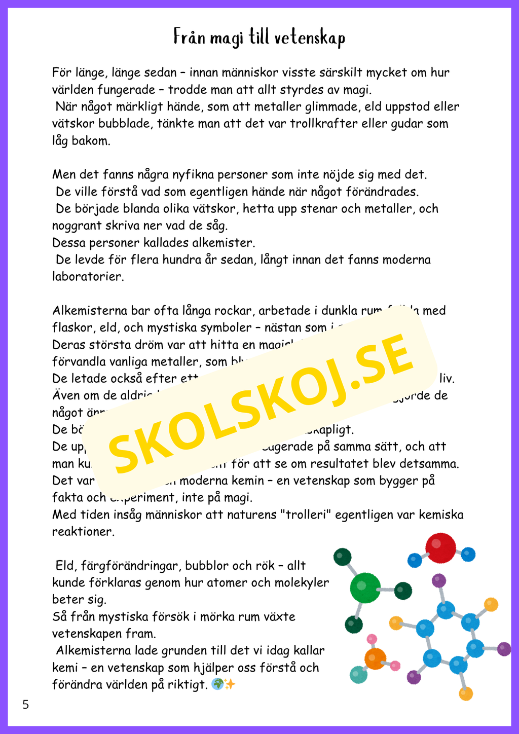 Kemi från magi till vardag - Årskurs 4 - 6