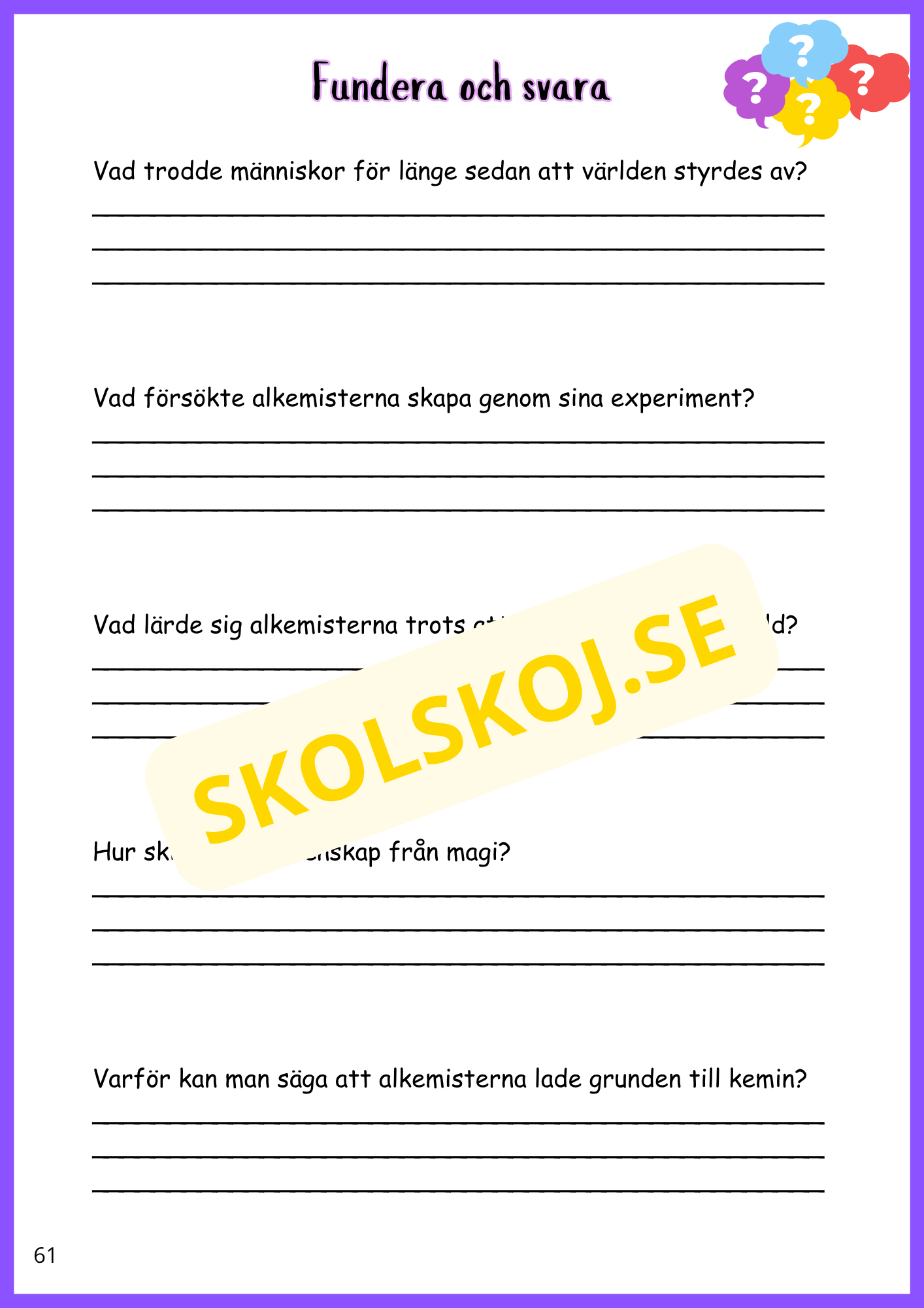 Kemi från magi till vardag - Årskurs 4 - 6