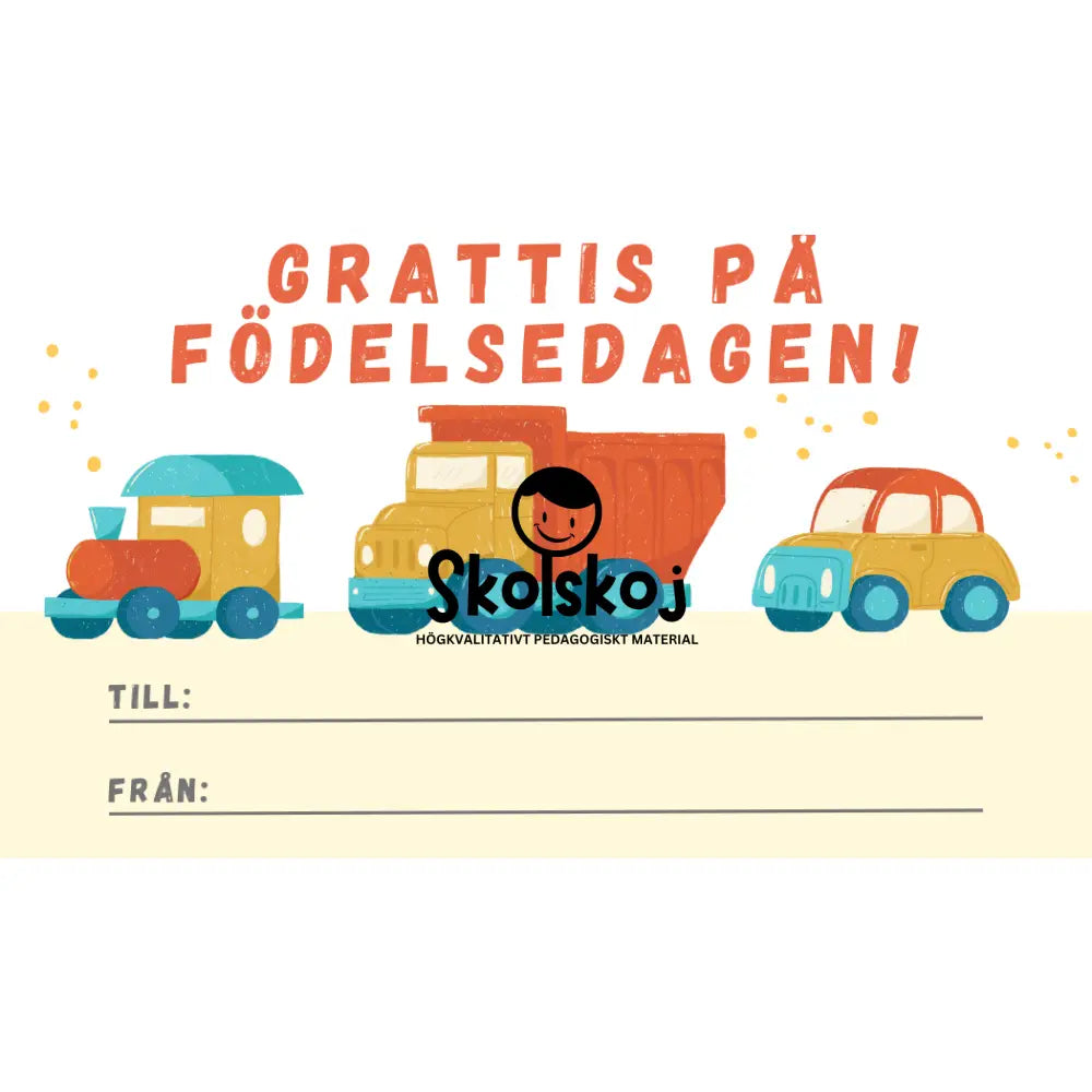 Grattis på födelsedagen - 11 kort - Powerpoint (redigerbar)