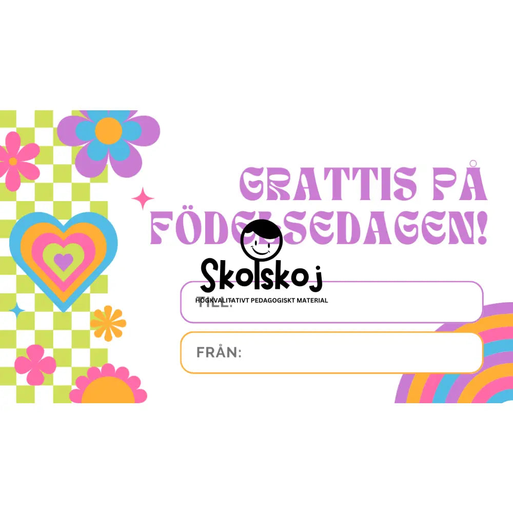 Grattis på födelsedagen - 11 kort - Powerpoint (redigerbar)