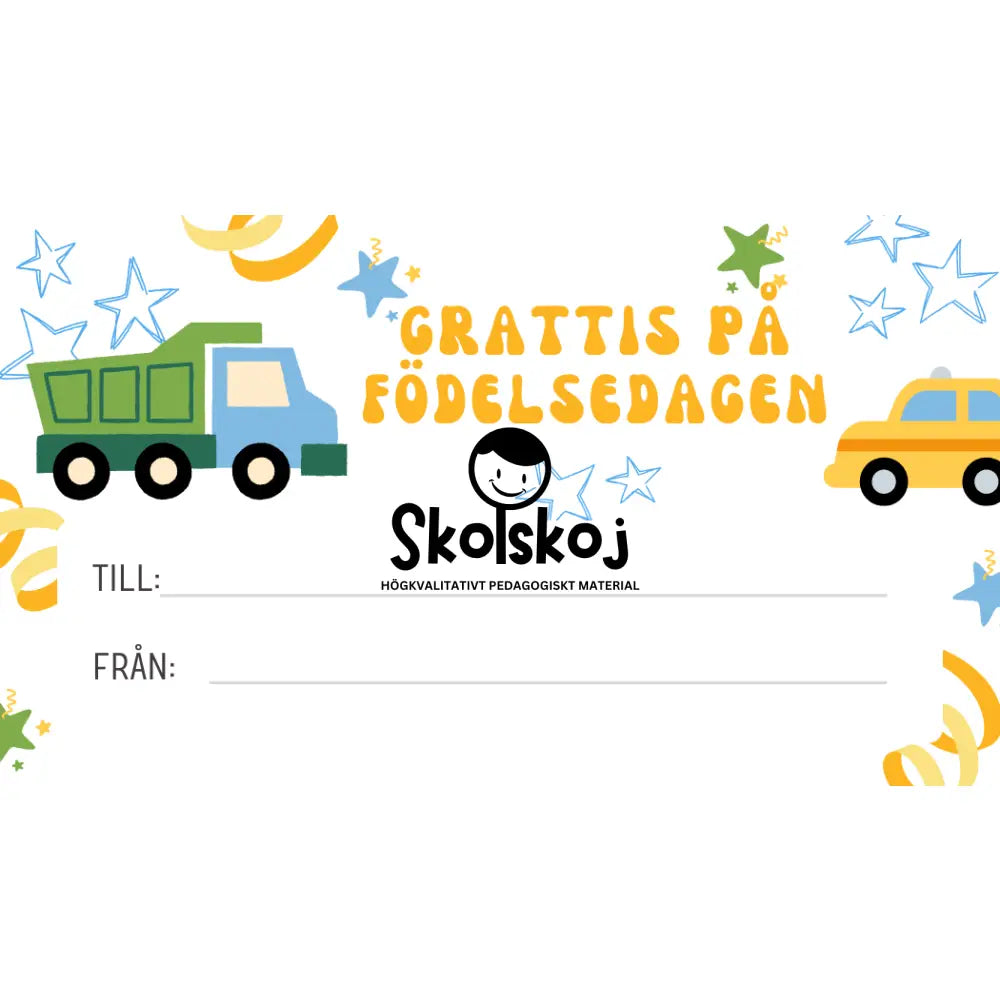 Grattis på födelsedagen - 11 kort - Powerpoint (redigerbar)