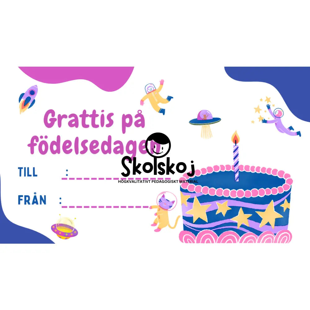Grattis på födelsedagen - 11 kort - Powerpoint (redigerbar)