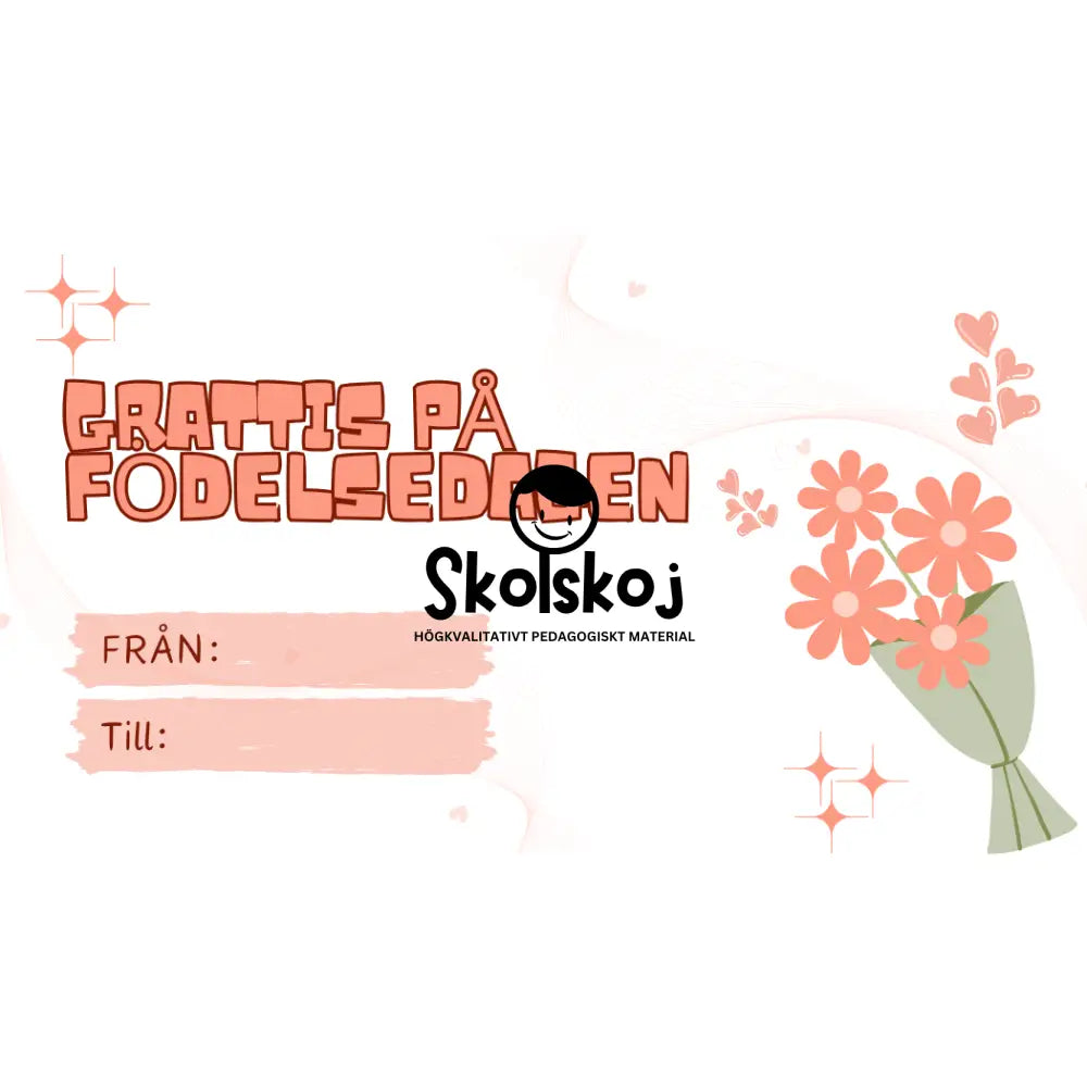 Grattis på födelsedagen - 11 kort - Powerpoint (redigerbar)