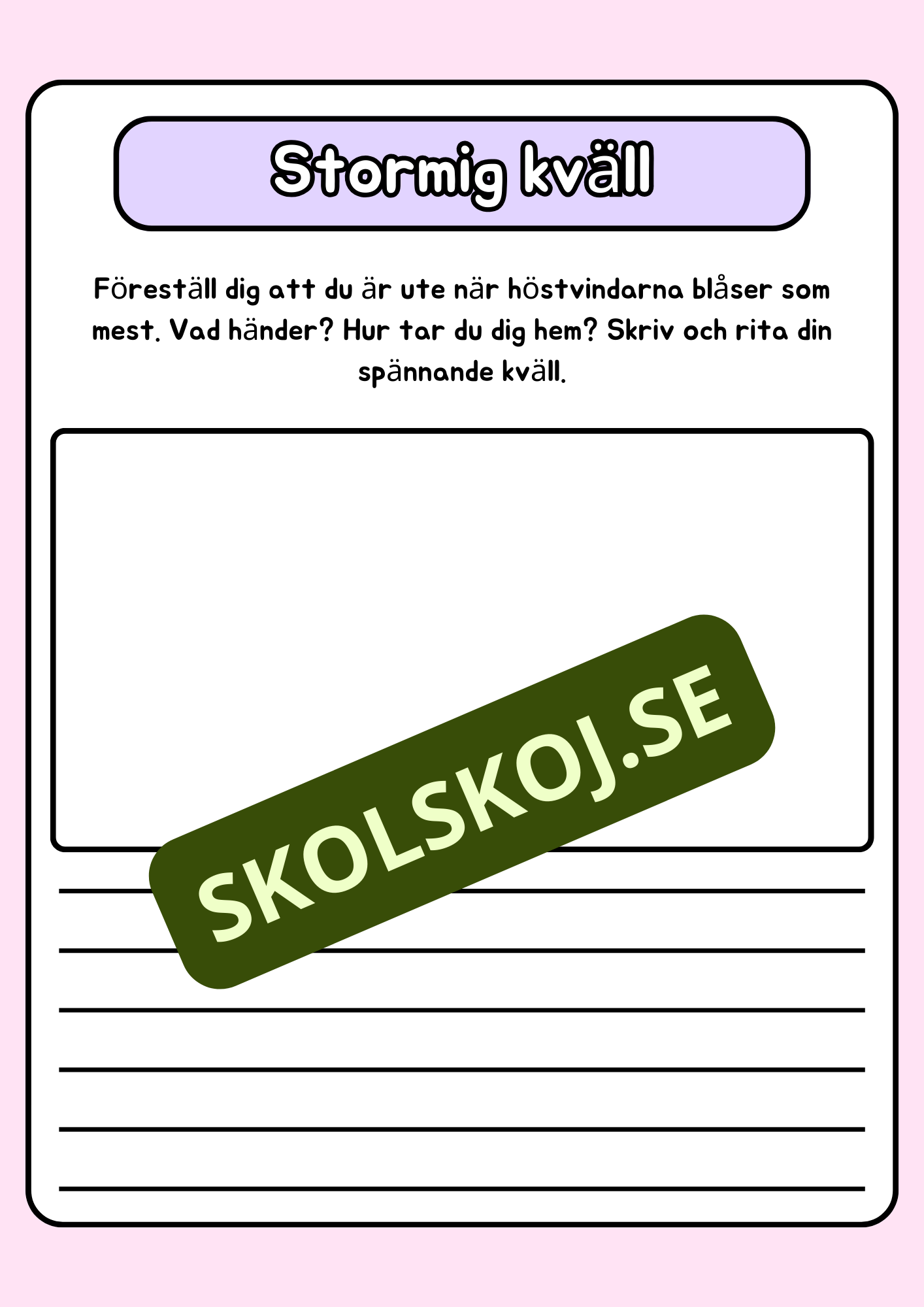 Höstskrivande - Häfte