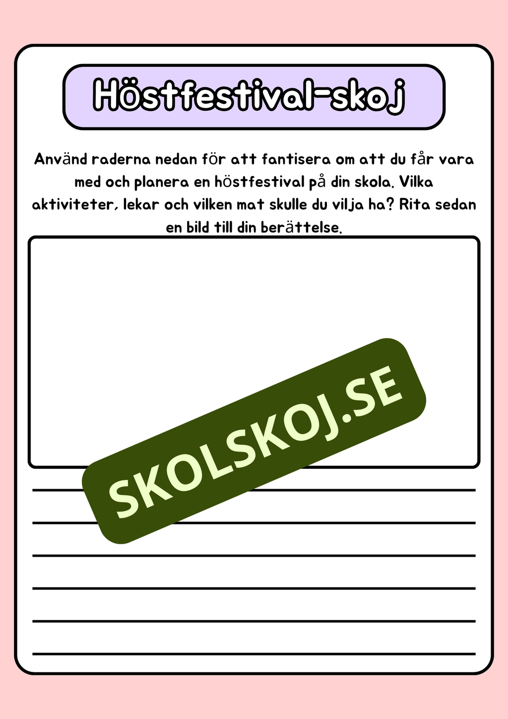Höstskrivande - Häfte