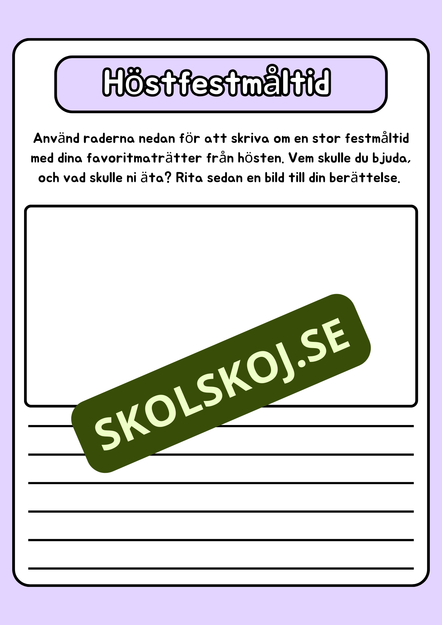 Höstskrivande - Häfte