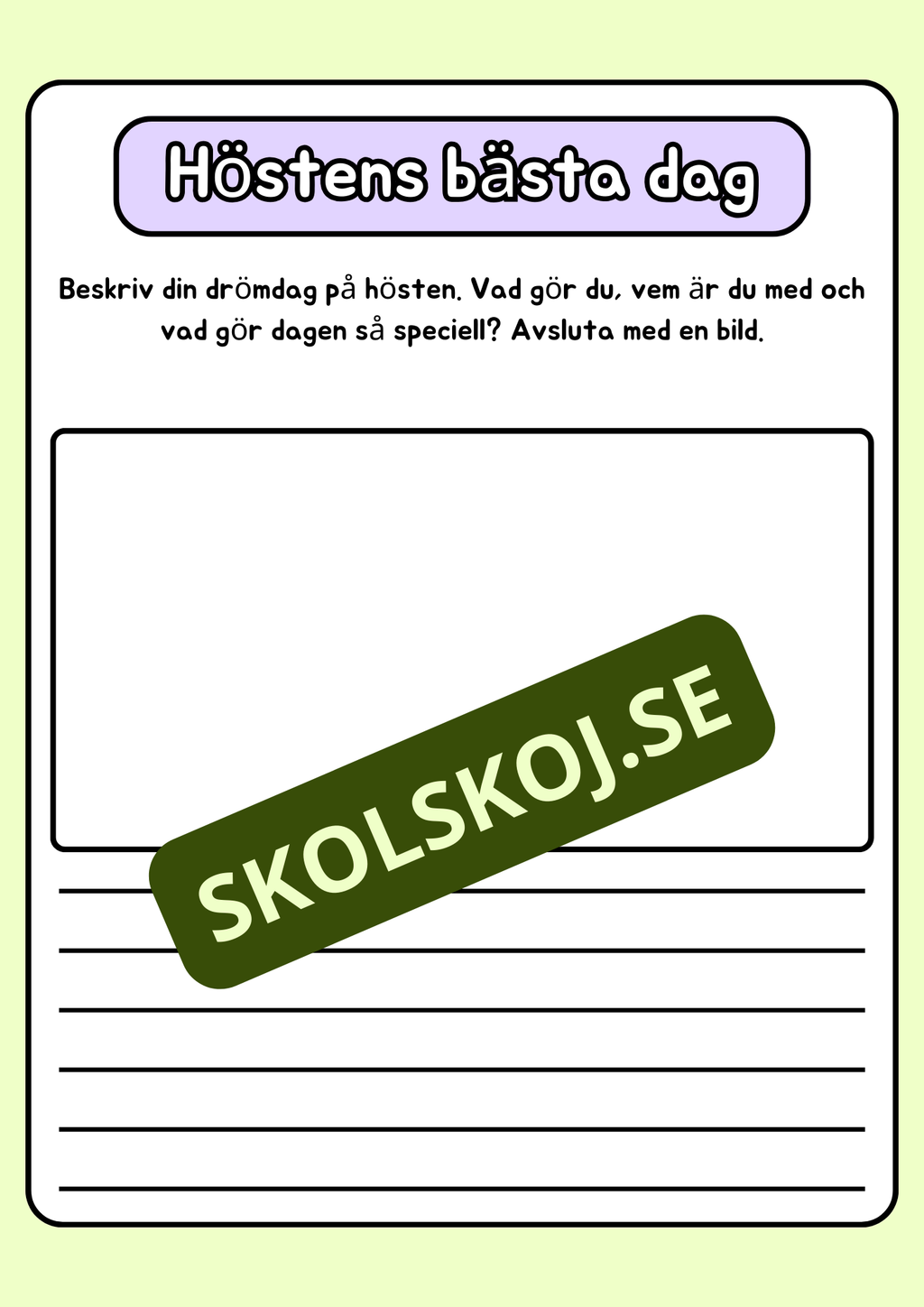 Höstskrivande - Häfte