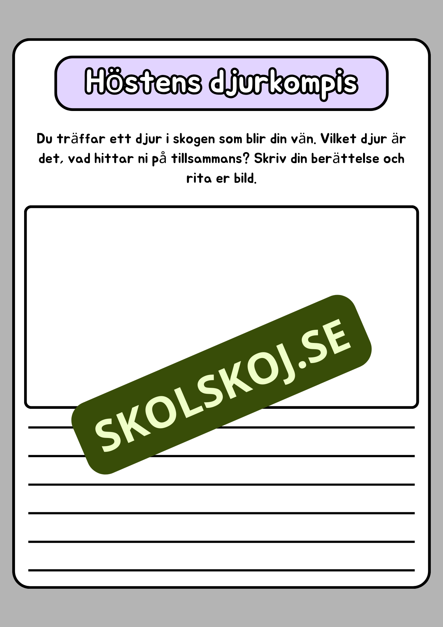 Höstskrivande - Häfte