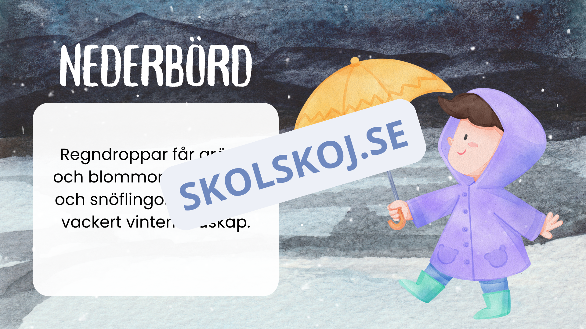 Vattnets kretslopp för små upptäckare + frågor