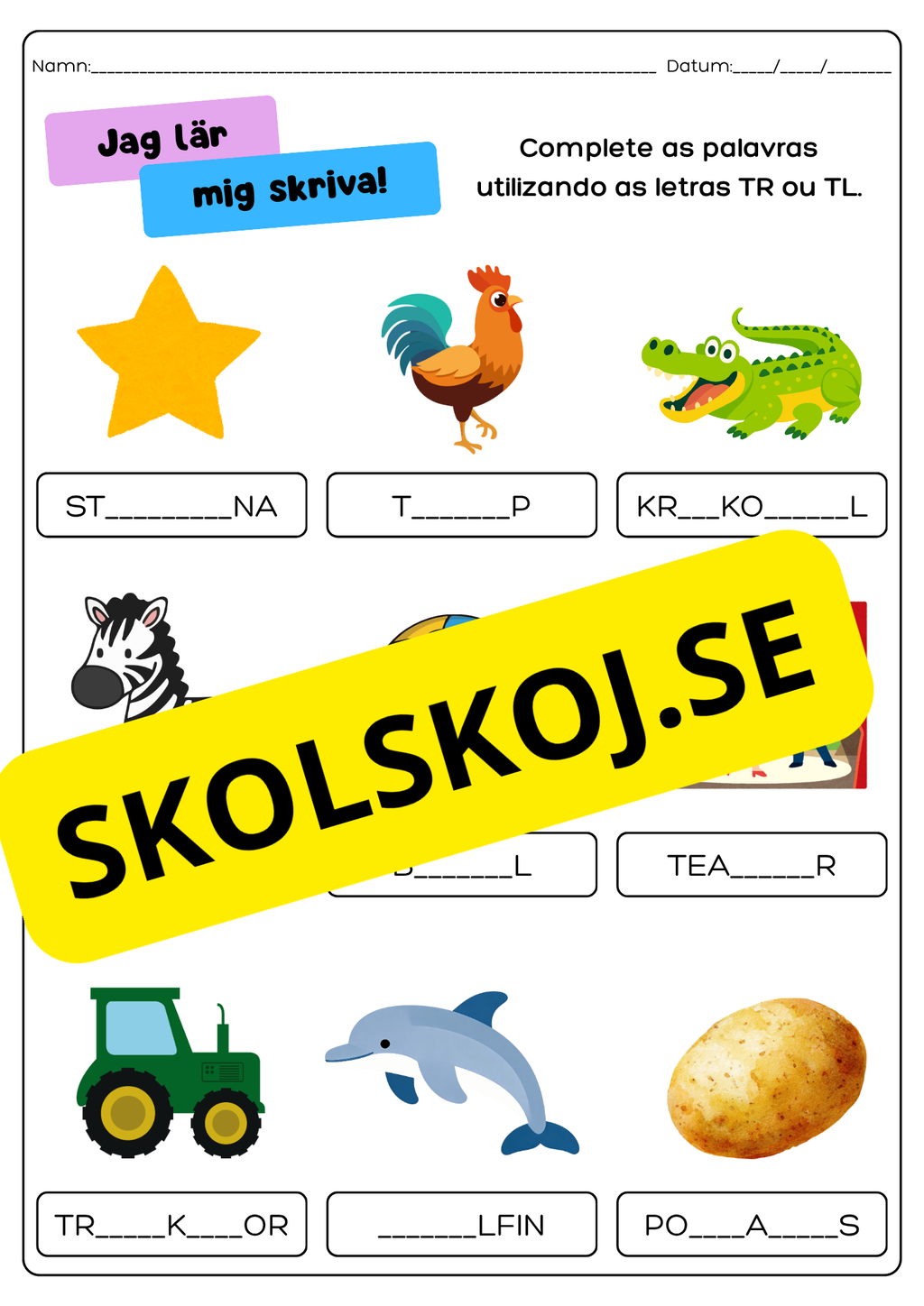 Jag lär mig skriva - Häfte