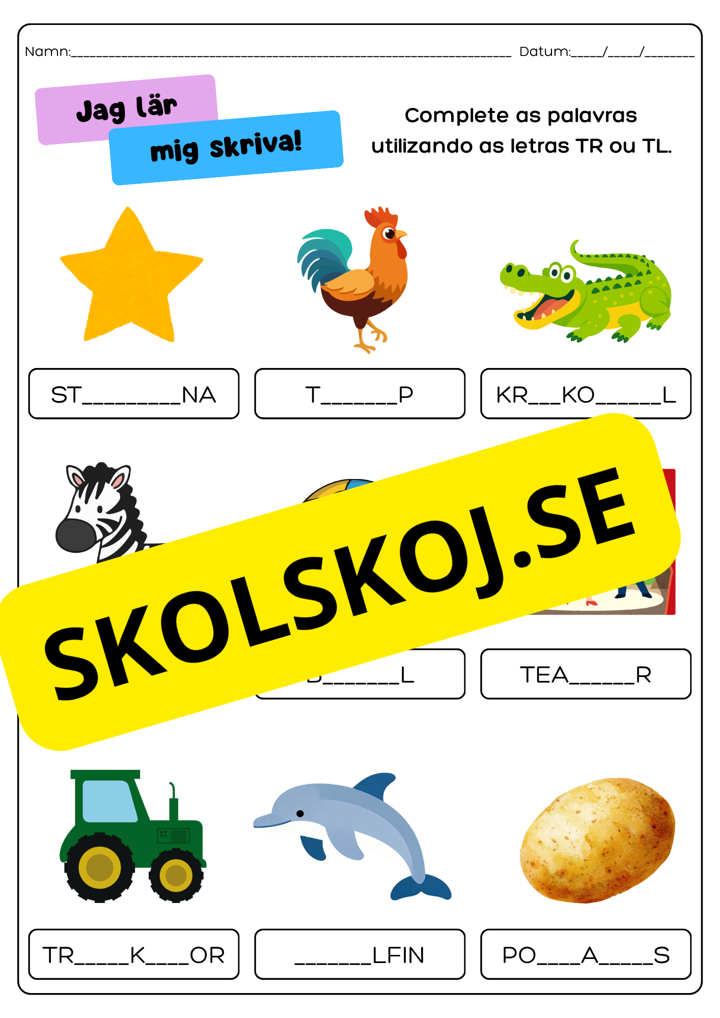 Jag lär mig skriva - Häfte