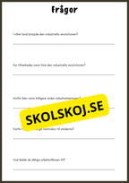 Industriella revolutionen - Årskurs 4 - 6