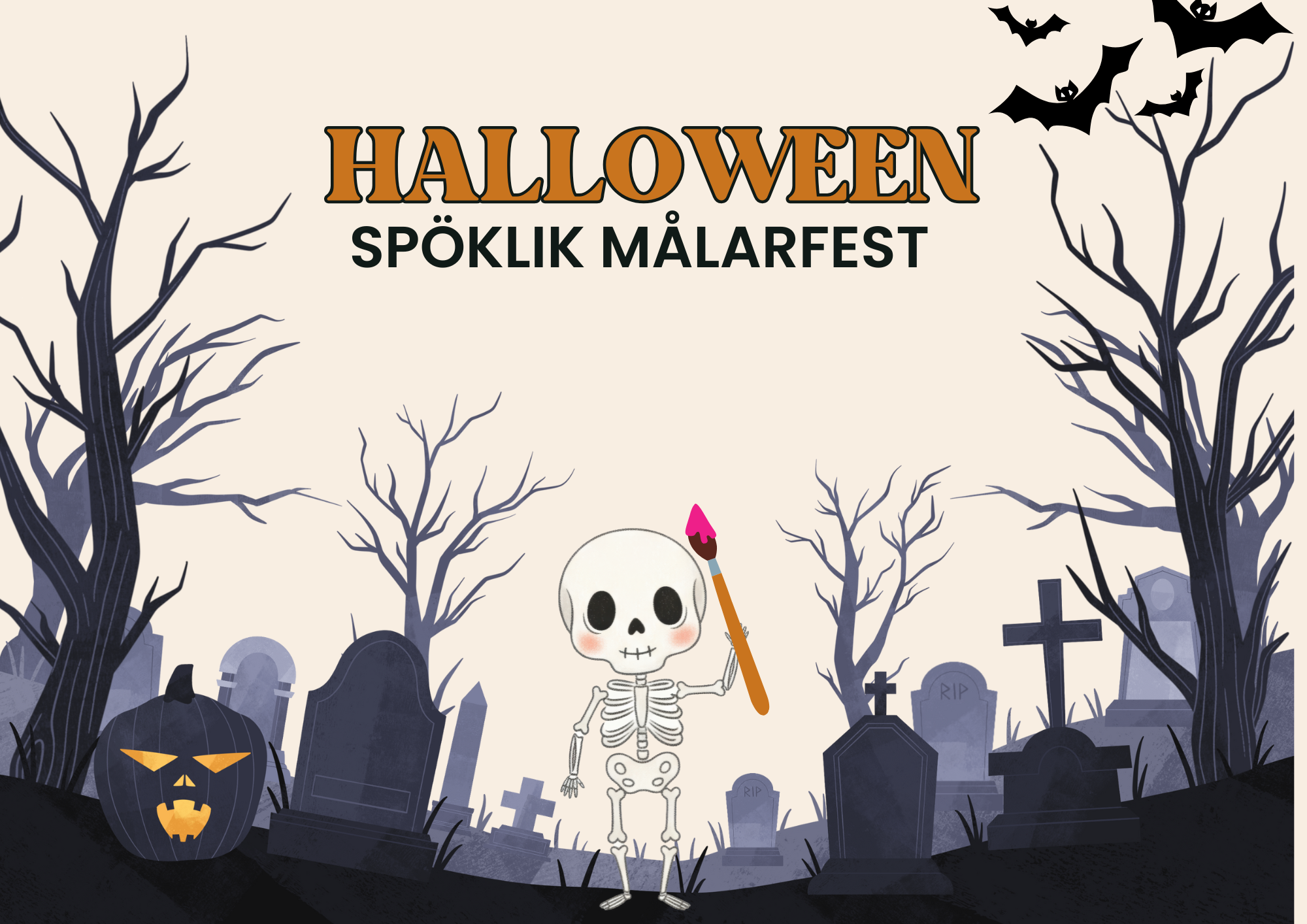 Halloween - Spöklik målarfest