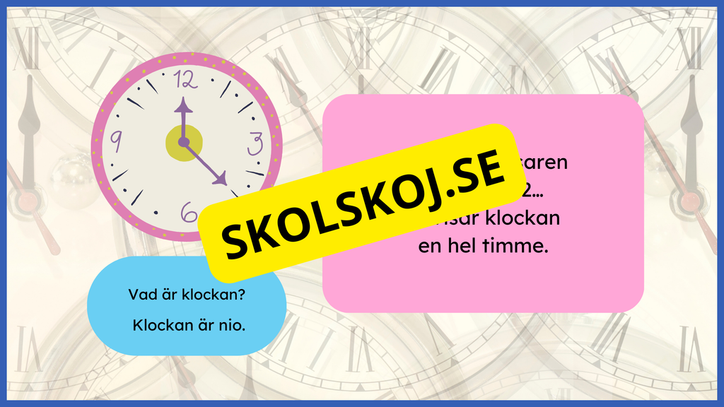 Vad är klockan? - Presentation