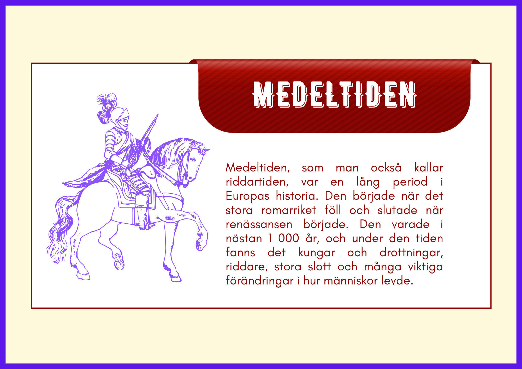 Medeltiden - Häfte